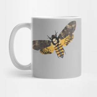 Death's Head Moths Grey Mug